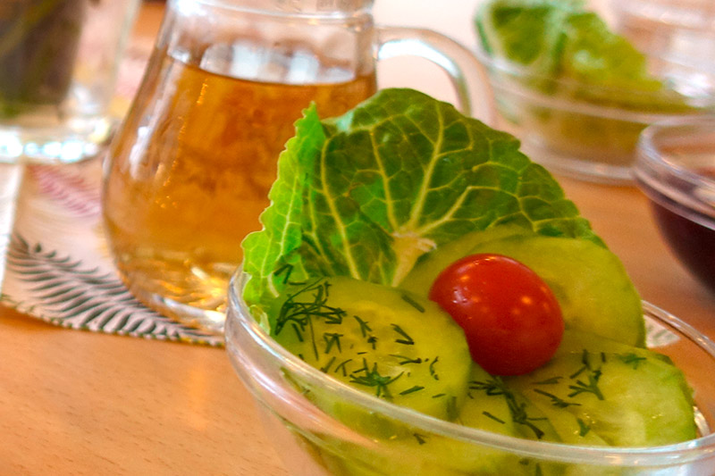 Grüner Salat als Beilage